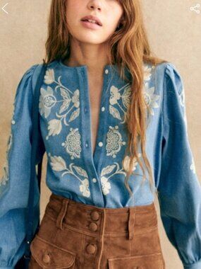 Sezane Felicianne shirt sz 6/38